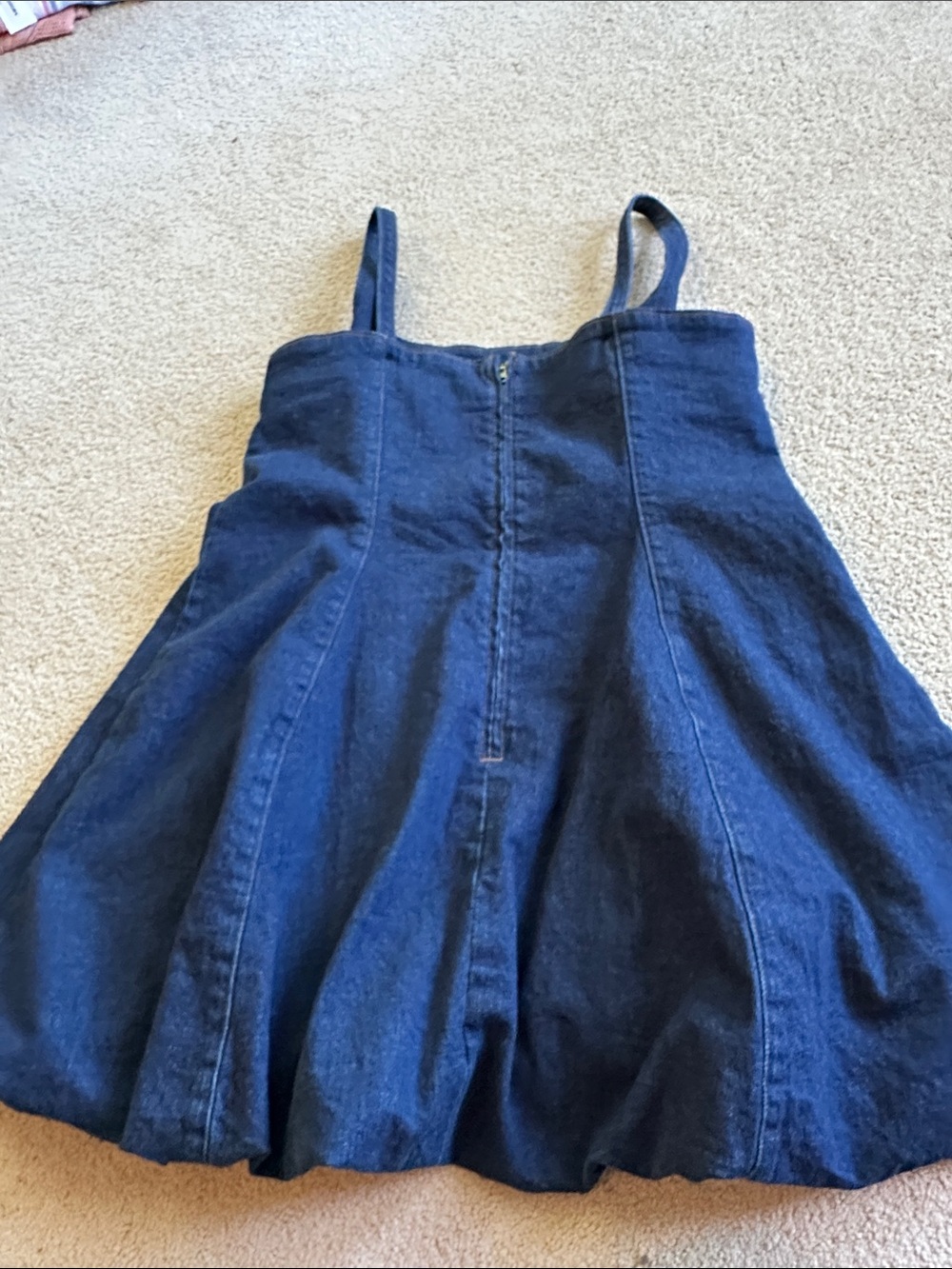 Abercrombie & Fitch bubble hem denim dress - Picture 14 of 15